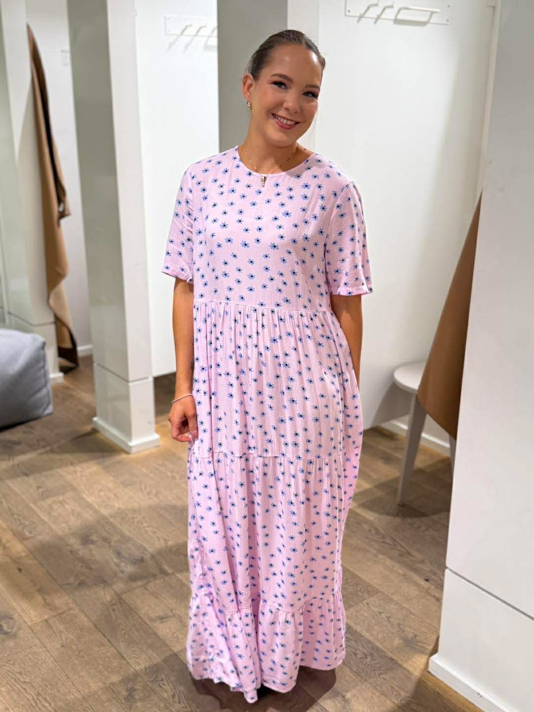 PCEVIE Long Dress - Roseate Spoonbill